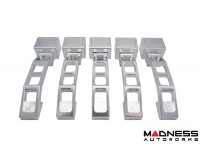 Jeep Wrangler JK Billet Door Handles - Aluminum - Raw - 4 Door